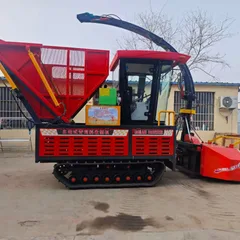 Crawler Type Silage Harvester 10-20 Ton/h Crop Cutting Machine