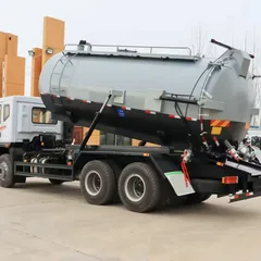 Hot Sale Dongfeng DV5 Manual High Suction Power Sewer Suction Truck Vacuum Tanker Sludge Cleaning Industrial 25T Capacity