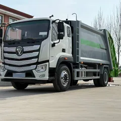 New Foton Planet 14-18cbm 4x2 Manual Rear Loader Compressed Garbage Truck 245HP Euro 5 Diesel Refuse Compactor Waste Collection