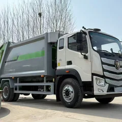 New Foton Planet 14-18cbm 4x2 Manual Rear Loader Compressed Garbage Truck 245HP Euro 5 Diesel Refuse Compactor Waste Collection