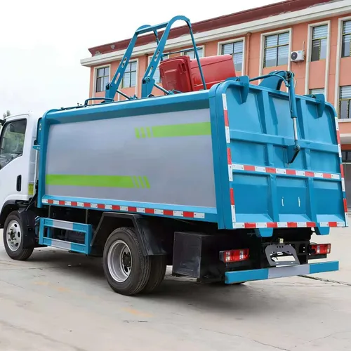 Hot Sale New FAW Jiefang Hu VR Side Loader Garbage Truck 6cbm Dump Truck Euro 5 Refuse Collector with Motor