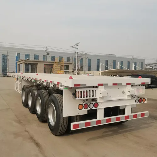 Heavy Duty Flatbed Trailer with 12 Twist Locks 60-100T Payload