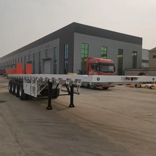 Heavy Duty Flatbed Trailer with 12 Twist Locks 60-100T Payload