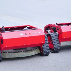 550mm Cutting Width Crawler Remote Control Lawn Mower with 9HP Loncin 4-Stroke Gasoline Engine