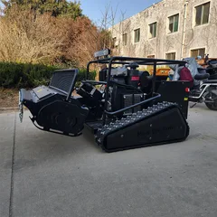 Remote Control Zero-Turn Lawn Mower & Mulcher 800/1000/1200mm Cordless Mower with Petrol/Diesel Engine Robot Flail Mower