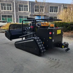 Remote Control Zero-Turn Lawn Mower & Mulcher 800/1000/1200mm Cordless Mower with Petrol/Diesel Engine Robot Flail Mower