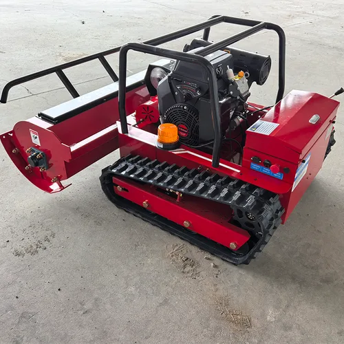 Industrial Grade 24V Remote-Controlled Excavator Lawn Mower 420cc Engine 1600W Flail Mower Forestry Mulcher for Farm Machines
