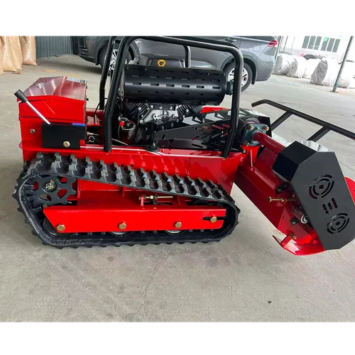 25HP Gasoline Engine Flail Mower Remote Control Crawler Lawn Mower 1200mm/1000mm Cutting Width Small Robot Motor Farming