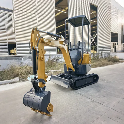 A 1.3-ton mini excavator, equipped with a Kubota engine, is a tracked excavator suitable for farmland improvement and excavation operations.