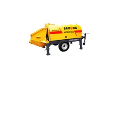 HBT501355 Electric Trailer Concrete Pump | High Efficiency Pipeline Concrete Conveying Equipment