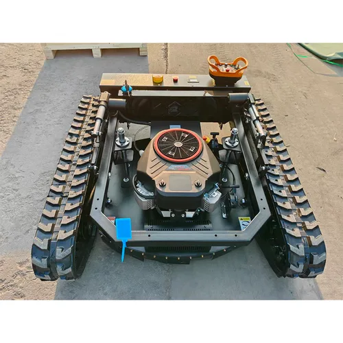 Free Delivery 4-Stroke DIY Remote Control Gasoline Lawn Mower with Push Shovel Crawler Best Selling