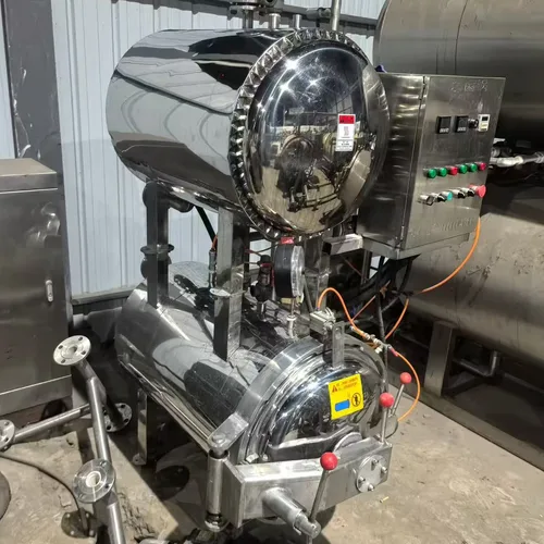 Autoclave esterilizadora anticorrosión para desinfección a alta presión de materiales alimenticios envasados