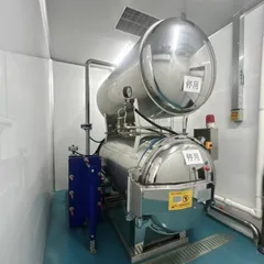 Autoclave esterilizadora anticorrosión para desinfección a alta presión de materiales alimenticios envasados