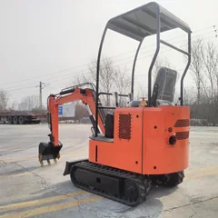 Compact Tracked Excavator, Household & Agricultural Mini Digger, Multi-Functional Excavator for Construction Sites