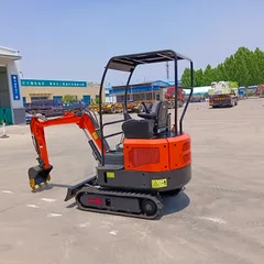 Compact Tracked Excavator, Household & Agricultural Mini Digger, Multi-Functional Excavator for Construction Sites