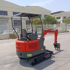Compact Tracked Excavator, Household & Agricultural Mini Digger, Multi-Functional Excavator for Construction Sites