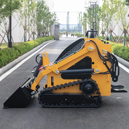 Small engineering vehicle for road transportation, crawler-type transport dump truck