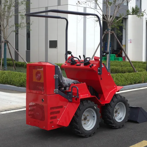 Small engineering vehicle for road transportation, crawler-type transport dump truck