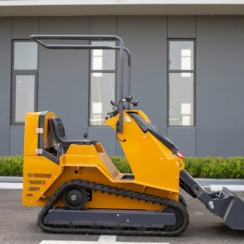 Small engineering vehicle for road transportation, crawler-type transport dump truck