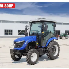 Energy-saving 4WD Farm Tractors – 50hp/55hp/60hp with Trailer, Rotary Cultivator & Planter, Free Shipping for Agricultural Machinery Wholesale