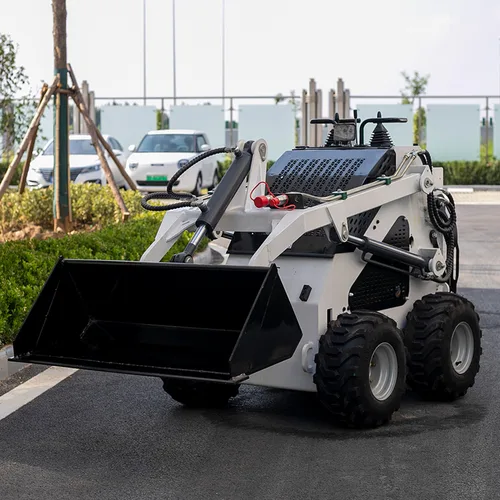 Small Skid Steer Loader with Quick Coupler System for Easy Attachment Change in Farm and Construction Work