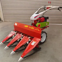 Agricultural hand-pushed gasoline/diesel cutting machine for harvesting plants and crops in small household farmlands