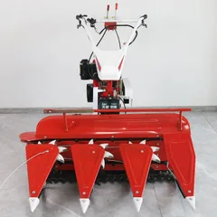 Agricultural hand-pushed gasoline/diesel cutting machine for harvesting plants and crops in small household farmlands