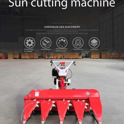 Agricultural hand-pushed gasoline/diesel cutting machine for harvesting plants and crops in small household farmlands