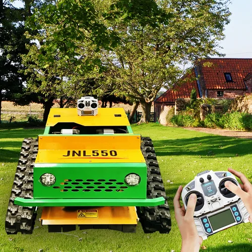 550 Green Remote Control Crawler Grass Cutting Machine