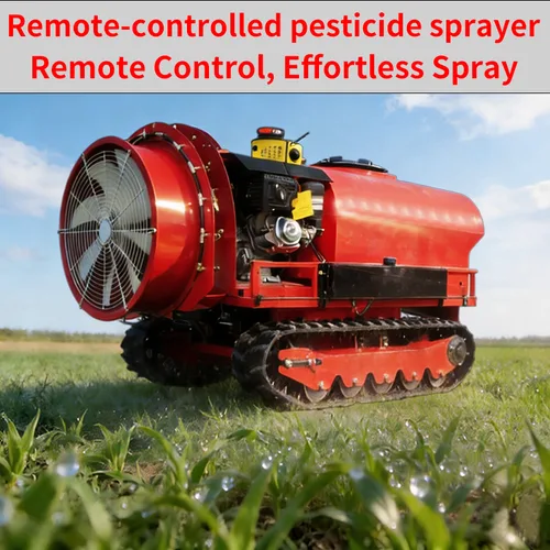 Pulverizador de aire a presión con orugas y control remoto