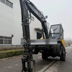 120 Wheel Excavator Heavy-Duty Large Hydraulic Wheel Excavator for Sale