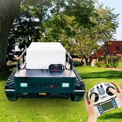 Remote Controlled Lawn Mower with Spray Insecticide Machine