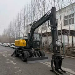 120 Wheel Excavator Heavy-Duty Large Hydraulic Wheel Excavator for Sale