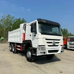 Heavy-duty loading dump truck, rear-tipping muck transport vehicle, large rear-tipper dumper, garbage transfer truck