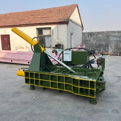 Briquetting machine suitable for compressing metal scrap