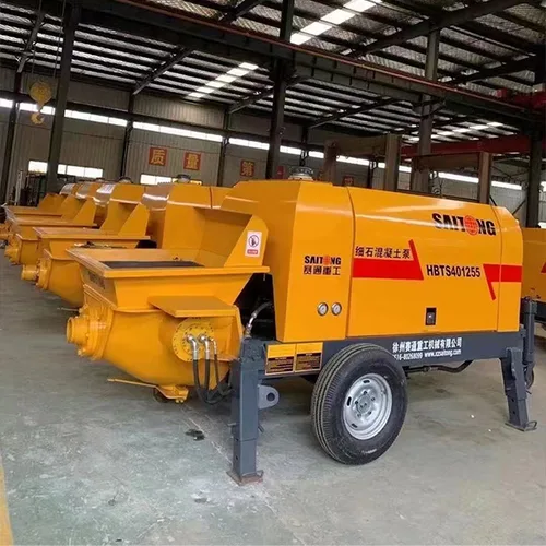 HBTS501355 Electric Trailer Concrete Pump | High Efficiency Pipeline Concrete Conveying Equipment