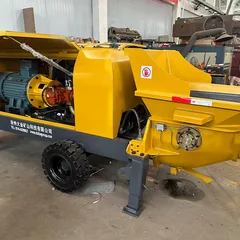 HBTS501355 Electric Trailer Concrete Pump | High Efficiency Pipeline Concrete Conveying Equipment