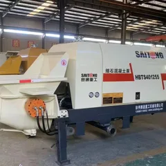 HBTS501355 Electric Trailer Concrete Pump | High Efficiency Pipeline Concrete Conveying Equipment