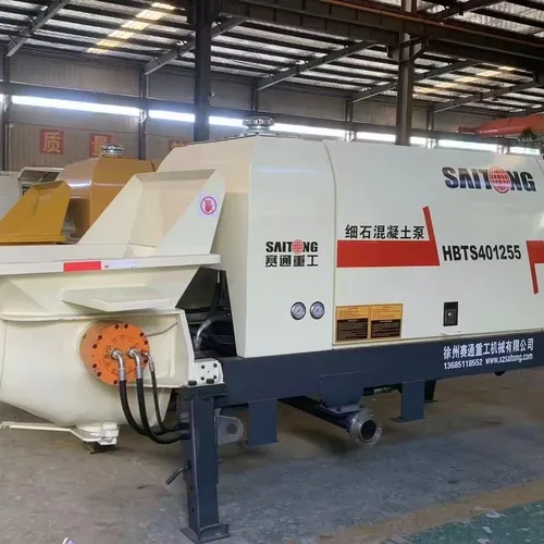 HBTS501355 Electric Trailer Concrete Pump | High Efficiency Pipeline Concrete Conveying Equipment