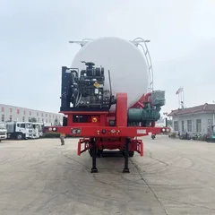 60 Ton Bulk Cement Tanker Semi Trailer 56m3 Fly Ash/Powder Tanker by Tongya Auto