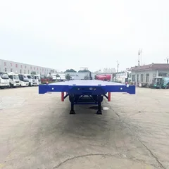 通亚 40 英尺平板半挂车 40 吨集装箱运输平板挂车 3 轴富华车桥出口款