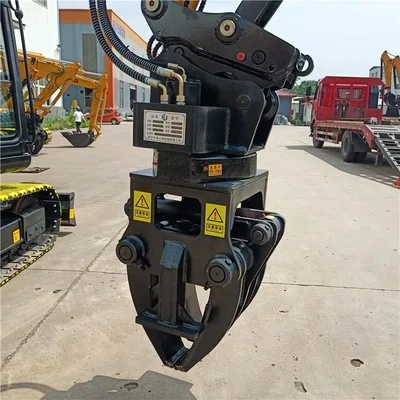 Excavator Sleeper Changer Hydraulic Sleeper Replacement Clamp 360° Rotating Fixture for Railway Maintenance