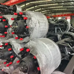 German Type 1850 14 Ton Trailer Axle Heavy-Duty Trailer Axle for Semi-Trailers