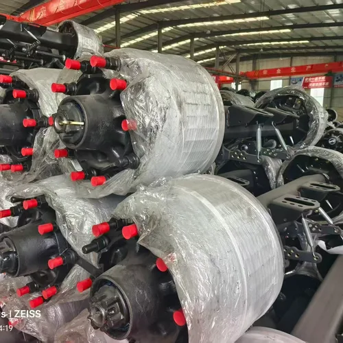 German Type 1850 14 Ton Trailer Axle Heavy-Duty Trailer Axle for Semi-Trailers
