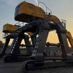 Hydraulic Walking Heightening Chassis for Excavator Train Unloading (Inner Height 4200mm)