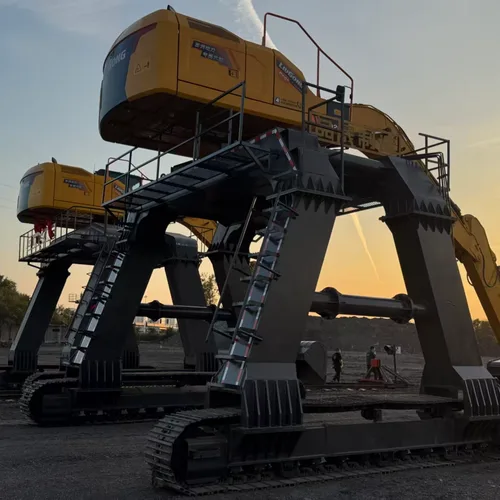 Hydraulic Walking Heightening Chassis for Excavator Train Unloading (Inner Height 4200mm)