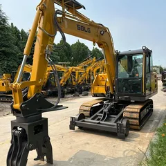 Excavator Sleeper Changer Hydraulic Sleeper Replacement Clamp 360° Rotating Fixture for Railway Maintenance