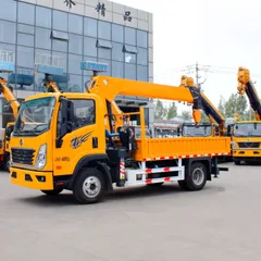 Xinguo Heavy Industry 6.3 Ton Truck Mounted Crane with 5-section Boom 16.5m Lifting Height