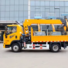 Xinguo Heavy Industry 6.3 Ton Truck Mounted Crane with 5-section Boom 16.5m Lifting Height