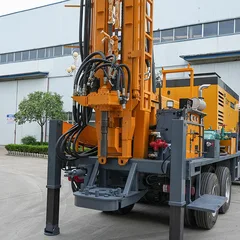 Truck Mounted Pneumatic Water Well Drilling Rig 500-600m Mobile Drilling Equipment for Geological Exploration and Water Well Construction